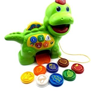 VTech Chomp & Count Dino Toys Sounds Coins Tokens Talking Baby Toddler Learning